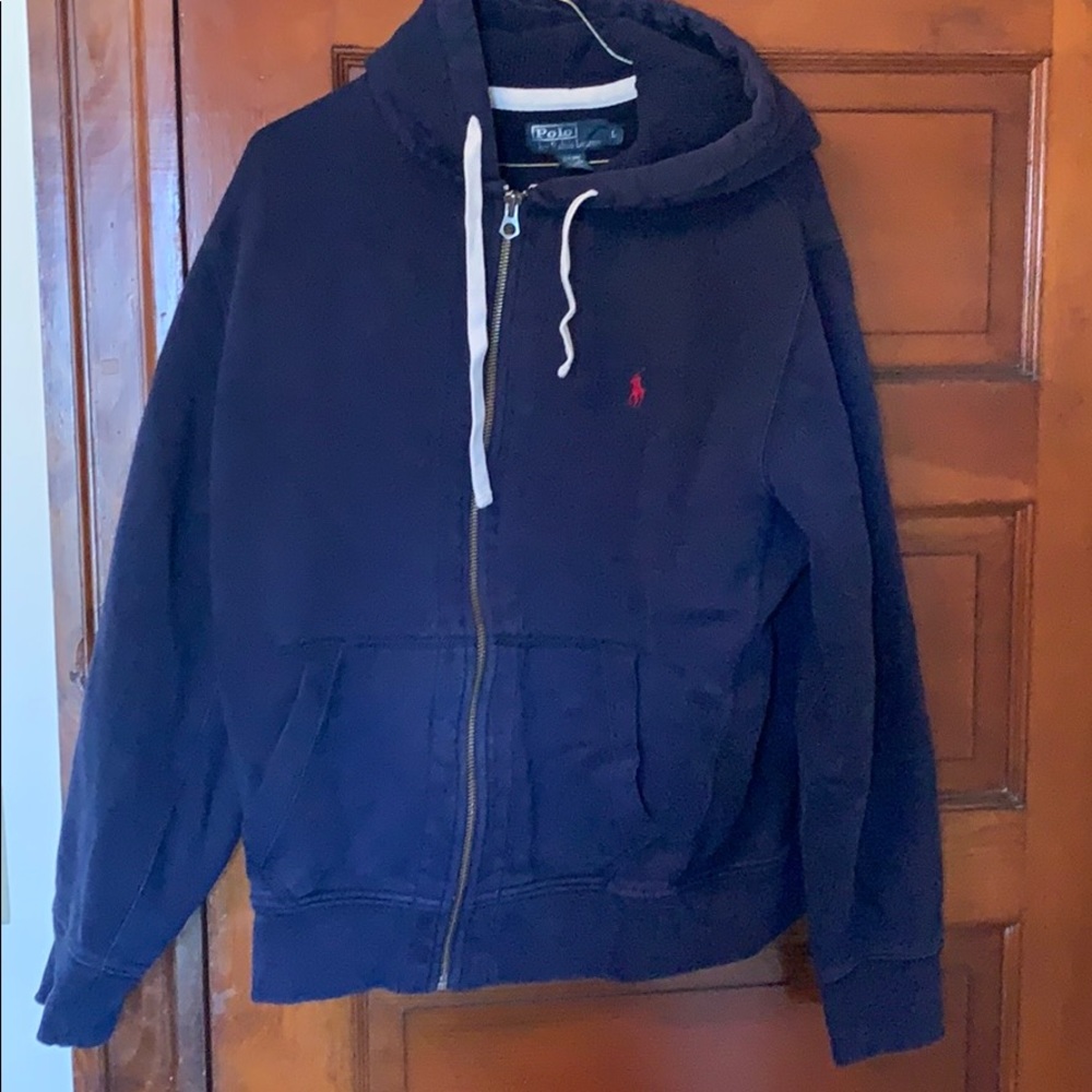 Polo hoodie.